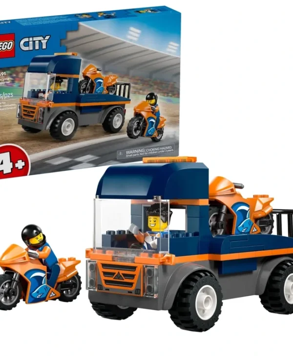 LEGO City Motorcycle Transporter για 4+ Ετών 88τμχ 60491