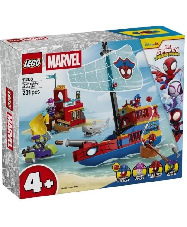 LEGO Spider-Man Team Spidey Pirate Ship για 4+ Ετών 201τμχ 11208
