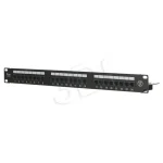 A-LAN Patch Panel για Rack 1U 19" 24 Θυρών cat5e Μαύρο PK013 - Image 3