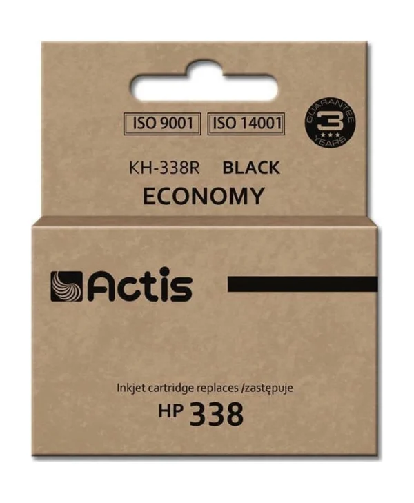 Actis Συμβατό Μελάνι Εκτυπωτή InkJet HP 338 C8765EE 15ml Μαύρο KH-338R