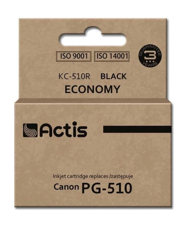 Actis Συμβατό Μελάνι Εκτυπωτή InkJet Canon PG-510 12ml Μαύρο 1τμχ KC-510R