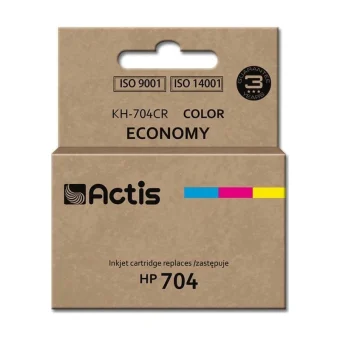 Actis Συμβατό Μελάνι Εκτυπωτή InkJet HP 704 CN693AE 9ml Πολλαπλό (Color) 1τμχ KH-704CR
