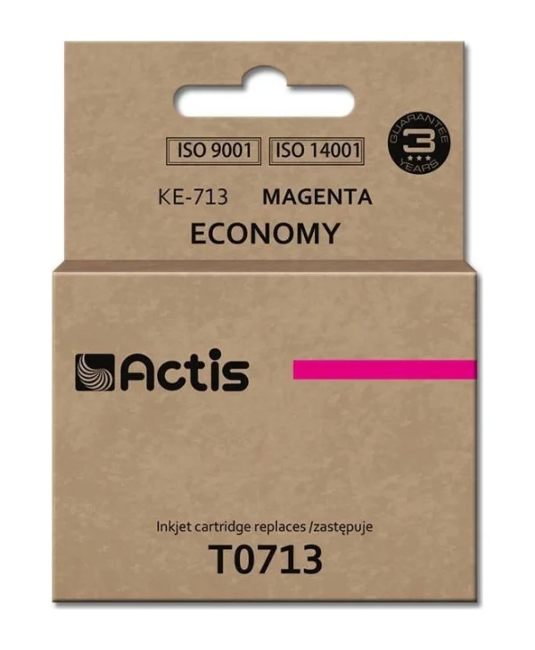 Actis Συμβατό Μελάνι Εκτυπωτή InkJet Epson T0713 13.5ml Ματζέντα 1τμχ KE-713
