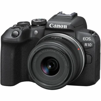 Canon EOS R10 Mirrorless Φωτογραφική Μηχανή Kit (RF-S 18-45mm f/4.5-6.3 IS STM) Μαύρη 5331C047AA