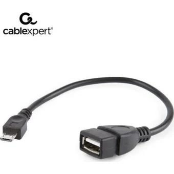 Cablexpert Μετατροπέας micro USB male σε USB-A female 1τμχ A-OTG-AFBM-03