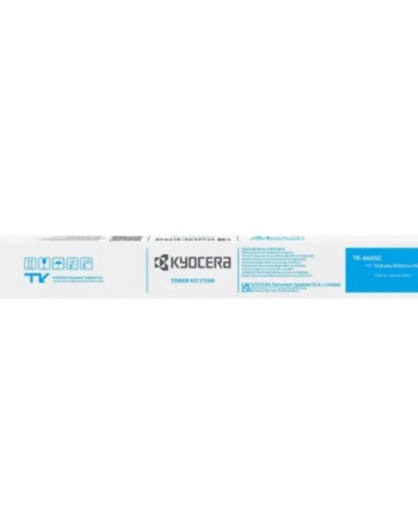 Kyocera TK-8605 Γνήσιο Toner Laser Εκτυπωτή Κυανό 20000 Σελίδων 1T0C2MCNL1