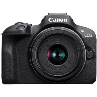 Canon EOS R100 Mirrorless Φωτογραφική Μηχανή Kit (RF-S 18-45mm f/4.5-6.3 IS STM) Μαύρη 6052C034AA