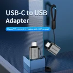 Vention Μετατροπέας USB-C male σε USB-A female Γκρι 1τμχ CDQH0 - Image 2
