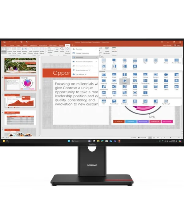 Lenovo ThinkVision T27-40 IPS Monitor 27" FHD 1920x1080 64A5MAT6EU