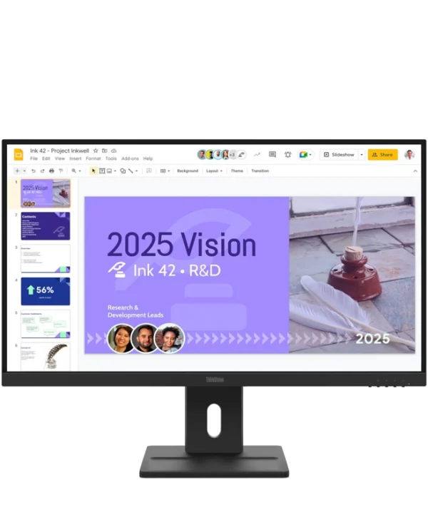 Lenovo ThinkVision E27q-20 IPS Monitor 27" QHD 2560x1440 με Χρόνο Απόκρισης 4ms GTG 64BDGAT4EU