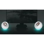 Creative Pebble Pro Ηχεία Υπολογιστή 2.0 με RGB Φωτισμό και Bluetooth Ισχύος 20W σε Λευκό Χρώμα 51MF1710AA003 - Image 4