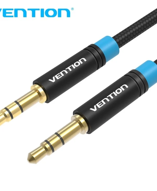 Vention Καλώδιο 3.5mm male - 3.5mm male Μαύρο 1.5m (P350AC150-B-M)