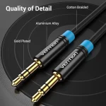 Vention Καλώδιο 3.5mm male - 3.5mm male Μαύρο 1.5m (P350AC150-B-M) - Image 3