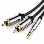 Vention Καλώδιο 3.5mm male - 2x RCA male Μαύρο 1m (BCFBF) - Image 3