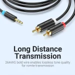 Vention Καλώδιο 3.5mm male - RCA male Μαύρο 5m (BCLBJ) - Image 3