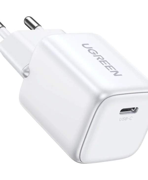 Ugreen Φορτιστής Χωρίς Καλώδιο με Θύρα USB-C 20W Power Delivery Λευκός (Nexode Mini) 15324
