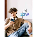 Ugreen Φορτιστής Χωρίς Καλώδιο με Θύρα USB-C 20W Power Delivery Λευκός (Nexode Mini) 15324 - Image 5