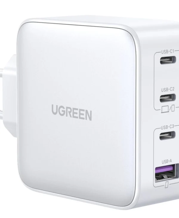 Ugreen Φορτιστής Χωρίς Καλώδιο GaN με Θύρα USB-A και 3 Θύρες USB-C 100W Λευκός (CD226) 15337