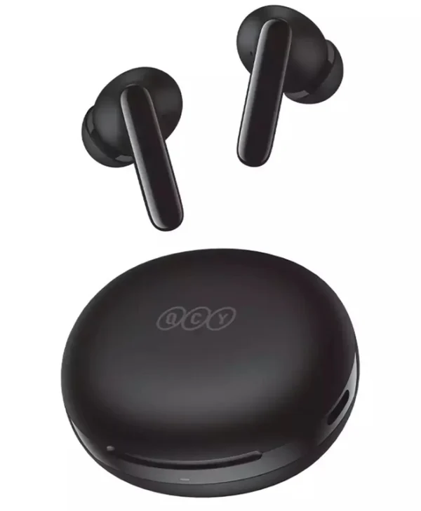 QCY T13 ANC2 In-ear Bluetooth Handsfree Ακουστικά με Θήκη Φόρτισης Μαύρα 6957141408544