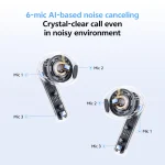 QCY AilyBuds E20 Bluetooth Handsfree Ακουστικά με Αντοχή στον Ιδρώτα και Θήκη Φόρτισης Λευκά QCY-HT13 White - Image 10
