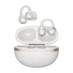 QCY Crossky C50 Open Ear Bluetooth Handsfree Ακουστικά με Αντοχή στον Ιδρώτα και Θήκη Φόρτισης Λευκά QCY-CT06 White