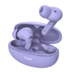 Trust Yavi In-ear Bluetooth Handsfree Ακουστικά με Θήκη Φόρτισης Μωβ 25297