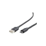 Cablexpert Regular USB 2.0 Cable USB-C male - USB-A male Μαύρο 1m (CCP-USB2-AMCM) CCP-USB2-AMCM-1M