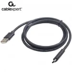 Cablexpert Regular USB 2.0 Cable USB-C male - USB-A male Μαύρο 1m (CCP-USB2-AMCM) CCP-USB2-AMCM-1M - Image 2