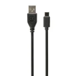 Cablexpert Regular USB 2.0 Cable USB-C male - USB-A male Μαύρο 1m (CCP-USB2-AMCM) CCP-USB2-AMCM-1M - Image 3