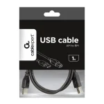 Cablexpert Regular USB 2.0 Cable USB-C male - USB-A male Μαύρο 1m (CCP-USB2-AMCM) CCP-USB2-AMCM-1M - Image 5