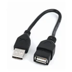 Cablexpert USB 2.0 Cable USB-A male - USB-A female Μαύρο 0.15m (CCP-USB2-AMAF-0.15M) - Image 2