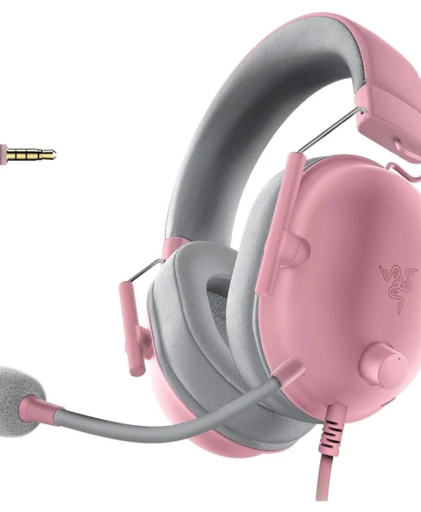 Razer BlackShark V2 X For Playstation Over Ear Gaming Headset με σύνδεση 3.5mm Quartz RZ04-03241400-R3G1