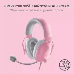 Razer BlackShark V2 X For Playstation Over Ear Gaming Headset με σύνδεση 3.5mm Quartz RZ04-03241400-R3G1 - Image 6