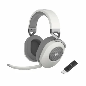 Corsair HS65 Ασύρματο Over Ear Gaming Headset με σύνδεση Bluetooth Λευκό CA-9011286-EU2