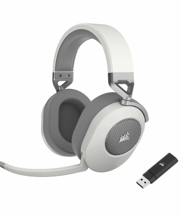 Corsair HS65 Ασύρματο Over Ear Gaming Headset με σύνδεση Bluetooth Λευκό CA-9011286-EU2