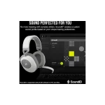 Corsair HS65 Ασύρματο Over Ear Gaming Headset με σύνδεση Bluetooth Λευκό CA-9011286-EU2 - Image 6
