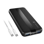 Natec Trevi Slim Q V2 Power Bank 10000mAh 18W με 2 Θύρες USB-A και 2 Θύρες USB-C Power Delivery Μαύρο NPB-2294 - Image 2