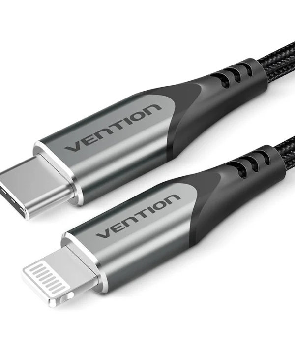 Vention Braided USB-C to Lightning Cable Γκρι 2m (TACHH)