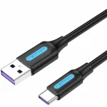 Vention USB 2.0 Cable USB-C male - USB-A Μαύρο 1.5m (056235) CORBG