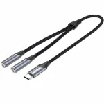 Vention USB 2.0 Cable USB-C male - 3.5mm Γκρι 0.3m BGNHY