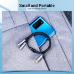 Vention USB 2.0 Cable USB-C male - 3.5mm Γκρι 0.3m BGNHY - Image 4