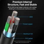 Vention USB 2.0 to micro USB Cable Μαύρο 1.5m (CTIBG) - Image 3