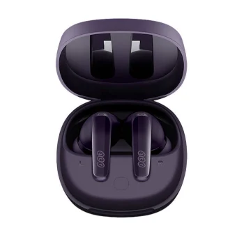 QCY T13X In-ear Bluetooth Handsfree Ακουστικά με Θήκη Φόρτισης Μωβ 6957141408490