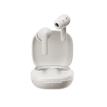 QCY Buds (QT43) Bluetooth Handsfree Ακουστικά με Αντοχή στον Ιδρώτα και Θήκη Φόρτισης Λευκά QCY-QT43 White