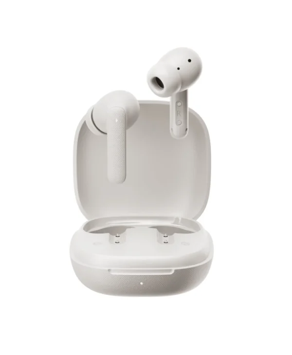 QCY Buds (QT43) Bluetooth Handsfree Ακουστικά με Αντοχή στον Ιδρώτα και Θήκη Φόρτισης Λευκά QCY-QT43 White