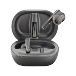 Poly Voyager Free 60+ UC M + BT700 USB-C Adapter + Touchscreen Charge Case In-ear Bluetooth Handsfree Ακουστικά με Θήκη Φόρτισης Carbon Black 7Y8H0AA - Image 2