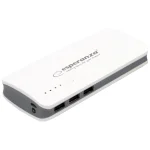 Esperanza EMP106 Power Bank 8000mAh με 3 Θύρες USB-A Λευκό/Γκρι EMP106WE