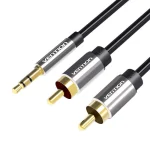 Vention Καλώδιο 3.5mm male - 3.5mm male Μαύρο 1.5m (056456) BCFBG