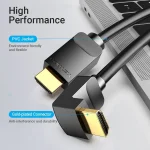 Vention HDMI 2.0 Angle Cable HDMI male - HDMI male 1m Μαύρο AARBF - Image 4