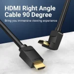 Vention HDMI 2.0 Angle Cable HDMI male - HDMI male 1m Μαύρο AARBF - Image 5